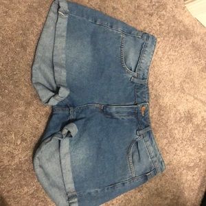 Regular Waist Denim Shorts